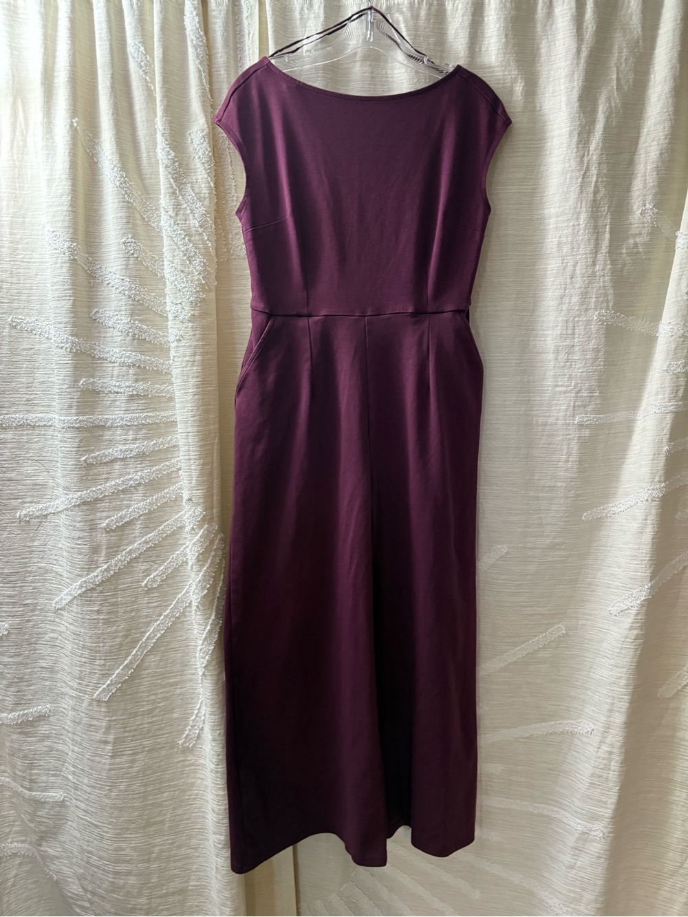 Old Navy Plum Jumpsuit with Cap Sleeves